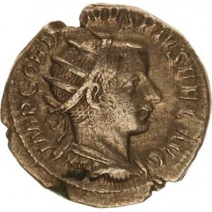 Gordianus III. (238-244), Antoninián, stoj.Fides drží dvě standarty