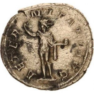 Gordianus III. (238-244), Antoninián, stoj.Sol se zvednutou pravou rukou, v levé drží