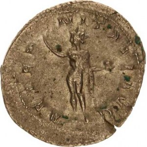 Gordianus III. (238-244), Antoninián, stoj.Sol se zvednutou pravou rukou, v levé drží globu