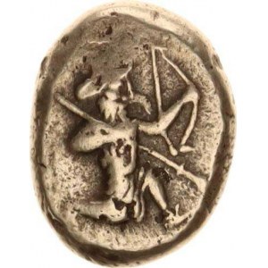 Achaemenidské království, Darios I. a Xerxes II. (485-420 př.Kr.), Ag Siglos 17 mm 4,866 g, Běžící