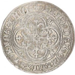 Sasko - Míšeň, Friedrich IV. Bojovný (1381-1423), Míšeňský groš štítový (knížecí, tzv.Roseler), b.l