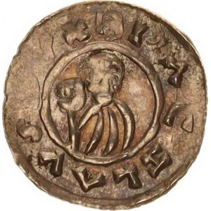 Břetislav I. (1037-1055), Denár C - 324, var.: WENCESLAS SCS, nep. nedor.
