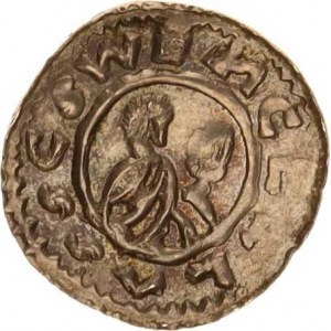 Břetislav I. (1037-1055), Denár C - 324, var.: WENCESLAS SCS, nep. nedor.