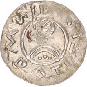 Vratislav II. (1054-1092), Denár C - 354, var.: úzká koruna