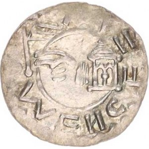 Vratislav II. (1054-1092), Denár C - 354, var.: úzká koruna