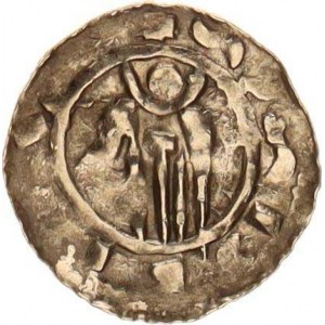 Ota I. Sličný (1061-1087), Denár C - 371 0,67 g, část. nedor. opis
