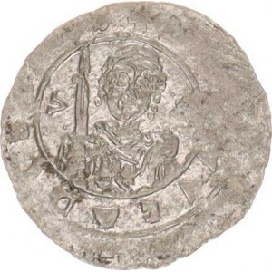 Vladislav I. (1109-1125), Denár C - 539 a, (Hlava mezi značkami / Kulička za hlavou)