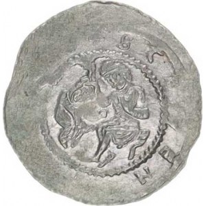 Vladislav II. (1140-1174), Denár C - 590 R, vyraž. pár písmen
