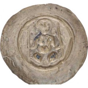 Václav I. (1230-1253), Brakteát velký C -; Fiala XXV / 6