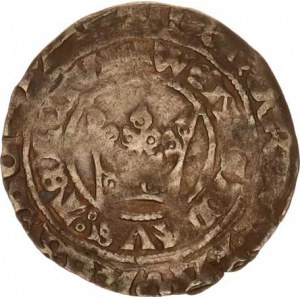 Václav II.(1278-1305), Pražský groš 2,434 g, mělká ražba