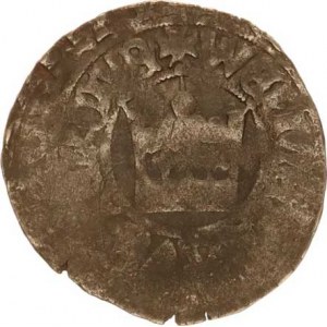 Václav IV.(1378-1419), Pražský groš - var.: obrácené N ve jménu, nedor., patina