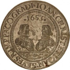 Eggenberg, Johann Christoph + Johann Seyfried (1649-1710), Tolar 1653 VS - Sn ražba Öhringerovy man