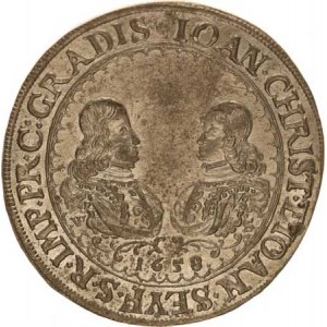 Eggenberg, Johann Christoph + Johann Seyfried (1649-1710), Tolar 1658 VF/S, Č. Krumlov-Scheiblhoffe