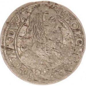 Olomouc, Leopold Vilém (1637-1662), 1 kr. 1659, Huser S-V 115 opis: LEOPOL G.... / D: G.AR. DV:
