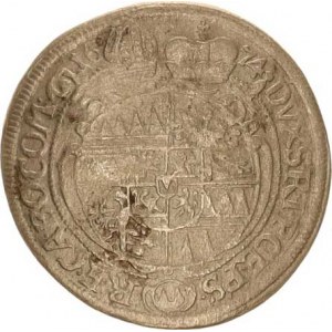 Olomouc, Karel II. Liechtenstein (1664-1695), VI kr. 1674 zn. špice SV 342 B5/C1 var.: bez tečky na