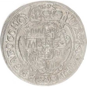 Olomouc, Karel II. Liechtenstein (1664-1695), 3 kr. 1695 SAS SV 332 H1/H1