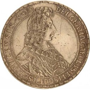 Olomouc, Karel III. Lotrinský (1695-1711), Tolar 1705 SV 575 28,378 g, dr. rys.