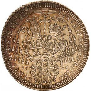 Olomouc, Wolfgang Schrattenbach (1711-1738), Tolar 1726 SV 753 L/M (datace pod třásněmi) R