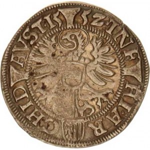 Ferdinand I. (1526-1564), 3 kr. 1552, Linz Puellacher - var.: nad hlavou křížek