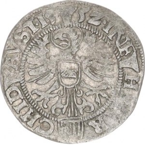 Ferdinand I. (1526-1564), Dreier 1552, Linz Puellacher var.: nad hlavou křížek FERDINAND: