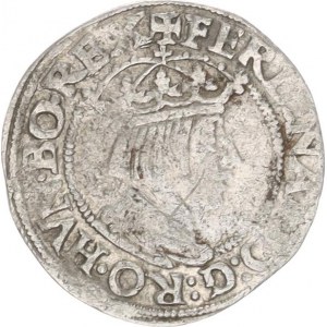 Ferdinand I. (1526-1564), Dreier 1552, Linz Puellacher var.: nad hlavou křížek FERDINAND: