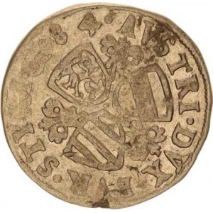Karel, arcivévoda (1540-1590), 3 kr. 1584, Štýrsko Graz var.: .STYRI. G. 84., mělčí ražba