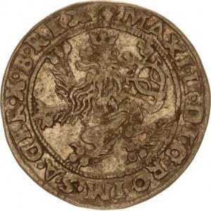 Maxmilian II. (1564-1576), Bílý groš 1575, Jáchymov-Geitzkofler zn. č.2, tém.