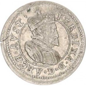Ferdinand - arcivévoda (1565-1595), 1 kr. b.l., Tyroly Hall var.: v opisu tečky, FERDINA.D.G.ARCH.A