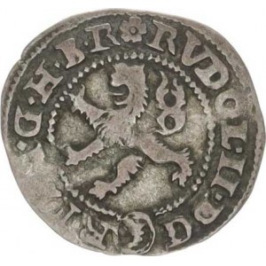 Rudolf II. (1576-1612), Malý groš 1579, K.Hora-Šatný HN 2b (tečky v dataci 1.5.7.9)