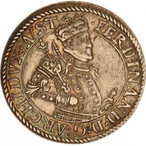 Ferdinand II. - arcivévoda (1592-1618), 1/4 Tolar b.l., Tyroly Hall - starý portrét M A tab.10/13