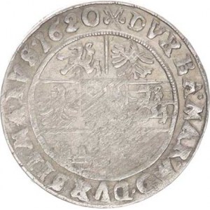 Fridrich Falcký (1619-1620), 24 kr. 1620 CC, Opava-Cantor MKČ 689 R, nedor.