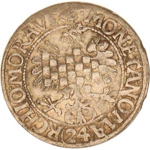Moravské stavy (1619-1621), 24 kr. 1619 CC, Olomouc-Cantor MKČ 615 var.: tečka před MONETA