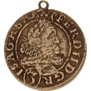 Ferdinand II. (1619-1637), 3 kr. 1628 HR, Vratislav-Riedel+Ziesler MKČ 1018 var.: Av