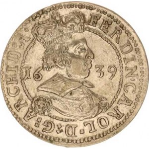 Ferdinand Karel - arcivévoda (1632-1662), 3 kr. 1639 Tyroly Hall