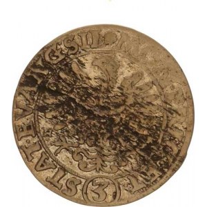 Evangelické slezské stavy (1633-1635), 3 kr. 1634 HR, Vratislav-Rieger MKČ 1147 - nápis / orlice