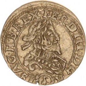 Ferdinand III. (1637-1657), 3 kr. 1637, Vídeň-Stadler 1,775 g, hr. ražbou, tém.