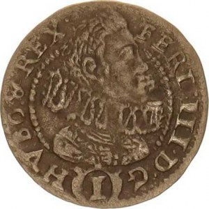 Ferdinand III. (1637-1657), 1 kr. 1629 PH, Kladsko-Hema jako MKČ 1344 ale AVST: & .1629