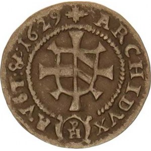 Ferdinand III. (1637-1657), 1 kr. 1629 PH, Kladsko-Hema jako MKČ 1344 ale AVST: & .1629