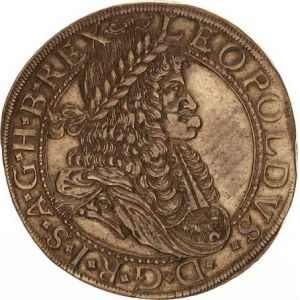 Leopold I. (1657-1705), Tolar 1671 Vídeň-Faber R Holh. 234/III var. v av. hl