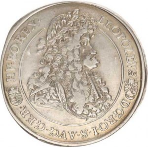 Leopold I. (1657-1705), Tolar 1692 KB - lví hlava v rameni Husz. 1373 27,92