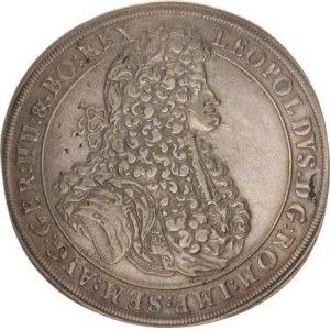 Leopold I. (1657-1705), Tolar široký 1695 CB, Břeh-Brettschneider RR 28,492 g