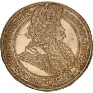 Leopold I. (1657-1705), Tolar 1696 KB Husz. 1374 var.: v celém opisu rv. dvojité ro
