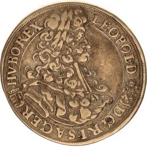 Leopold I. (1657-1705), 1/2 Tolar 1703 KB Husz. 1404 (opis 1403) var.: tečka za d