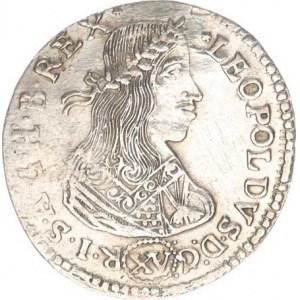 Leopold I. (1657-1705), XV kr. 1659 Vídeň Hol.59.2,1, zc. nep. hr., tém.
