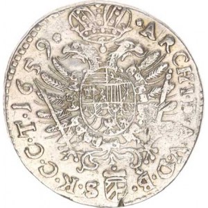 Leopold I. (1657-1705), XV kr. 1659 Vídeň Hol.59.2,1, zc. nep. hr., tém.