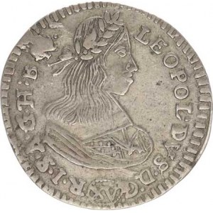 Leopold I. (1657-1705), XV kr. 1659 Vídeň Hol.59.2,4, dr.vada stř., tém.