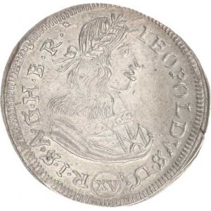 Leopold I. (1657-1705), XV kr. 1659 Vídeň Hol.59.2,5, zc. nep. hr.