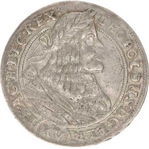 Leopold I. (1657-1705), XV kr. 1661 G-H,Vratislav-Hübner Hol.61.1,2 opis: EL. R. () I.