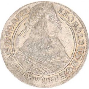 Leopold I. (1657-1705), XV kr. 1662 G-H, Vratislav-Hübner, Hol.62.3,2, tém.