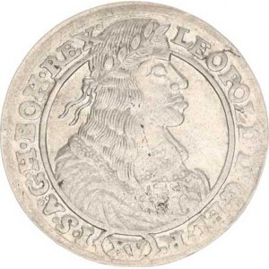 Leopold I. (1657-1705), XV kr. 1662 G-H, Vratislav-Hübner, Hol.62.4,1 var. tečka před B